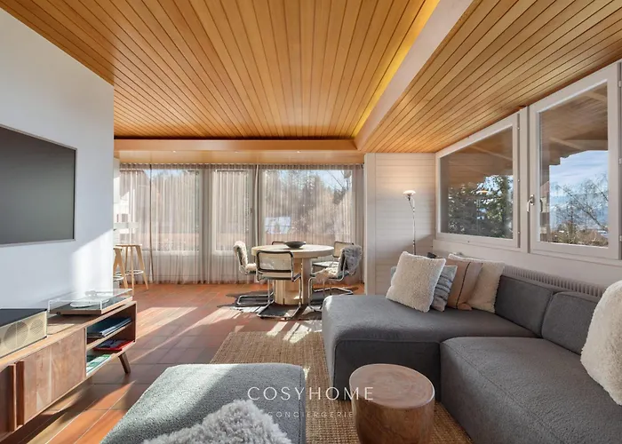 Le Balcon Des Alpes L Modernist L Cosyhome * Crans-Montana