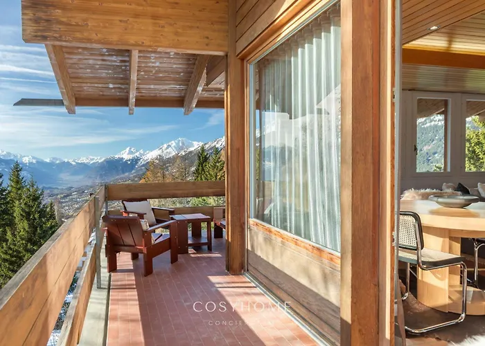 Le Balcon Des Alpes L Modernist L Cosyhome Lejlighed Crans-Montana